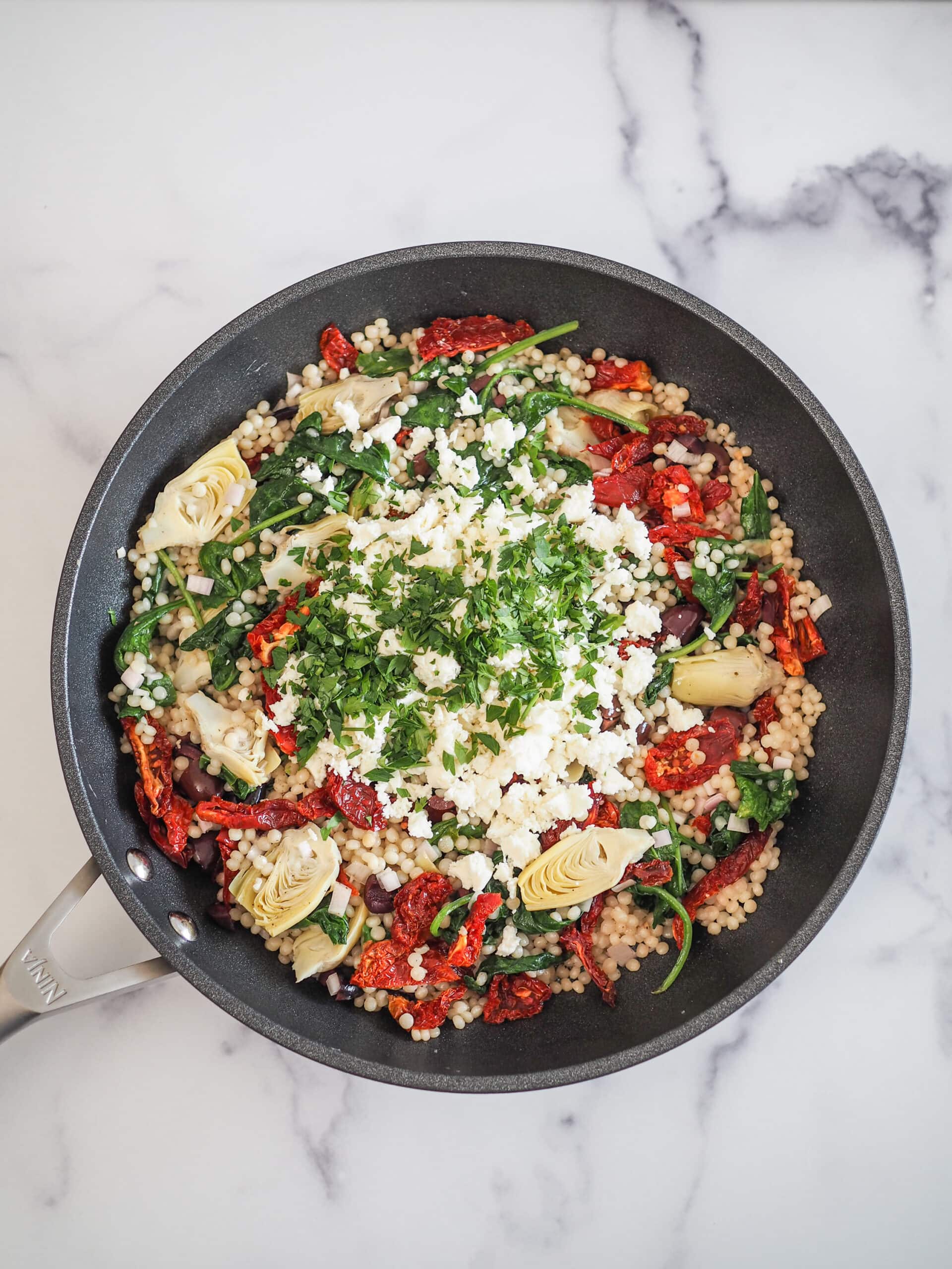 Mediterranean Pearl Couscous Recipe – The Travel Bite