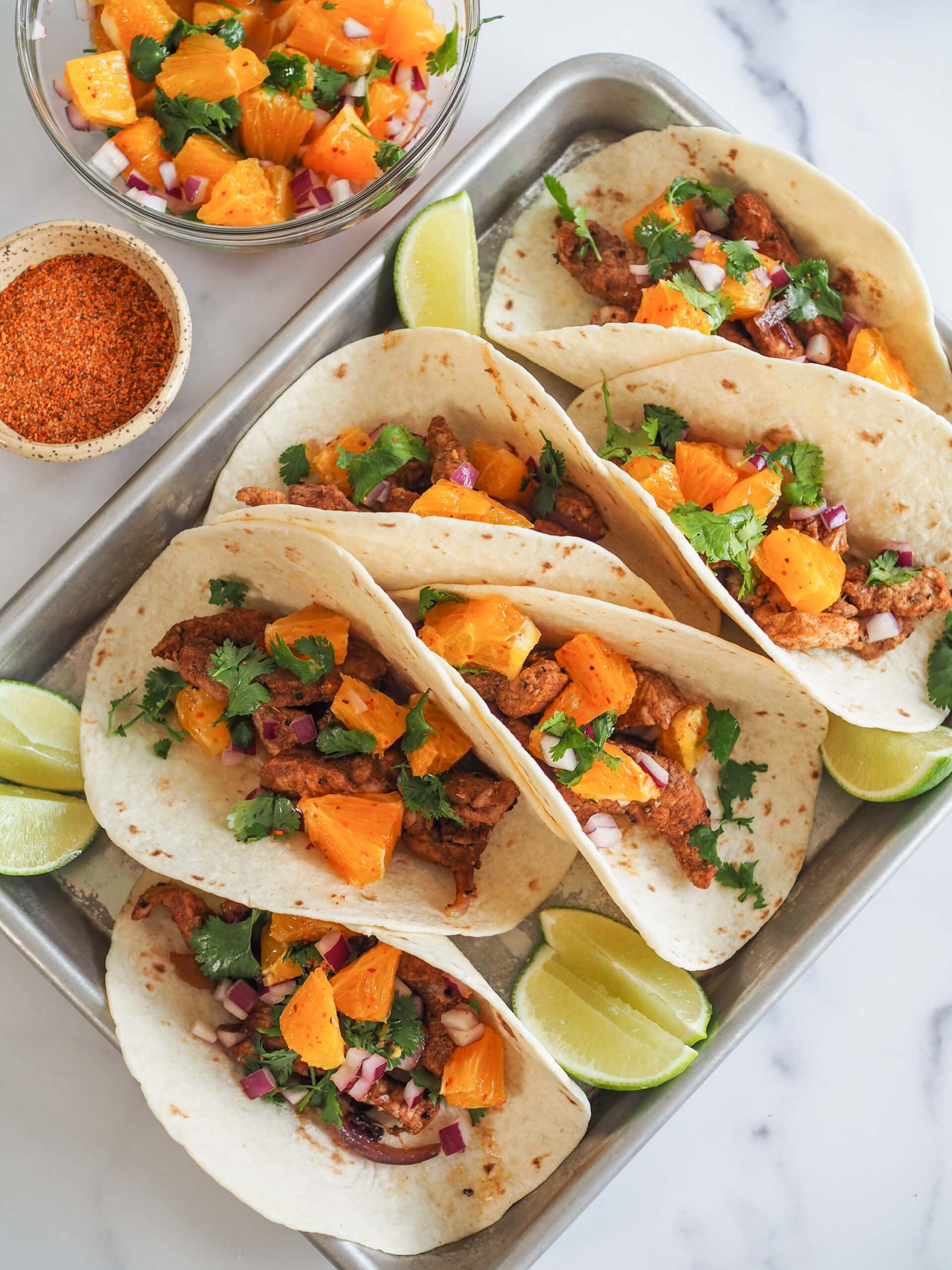 EASY Pork Tacos with Citrus Salsa – The Travel Bite