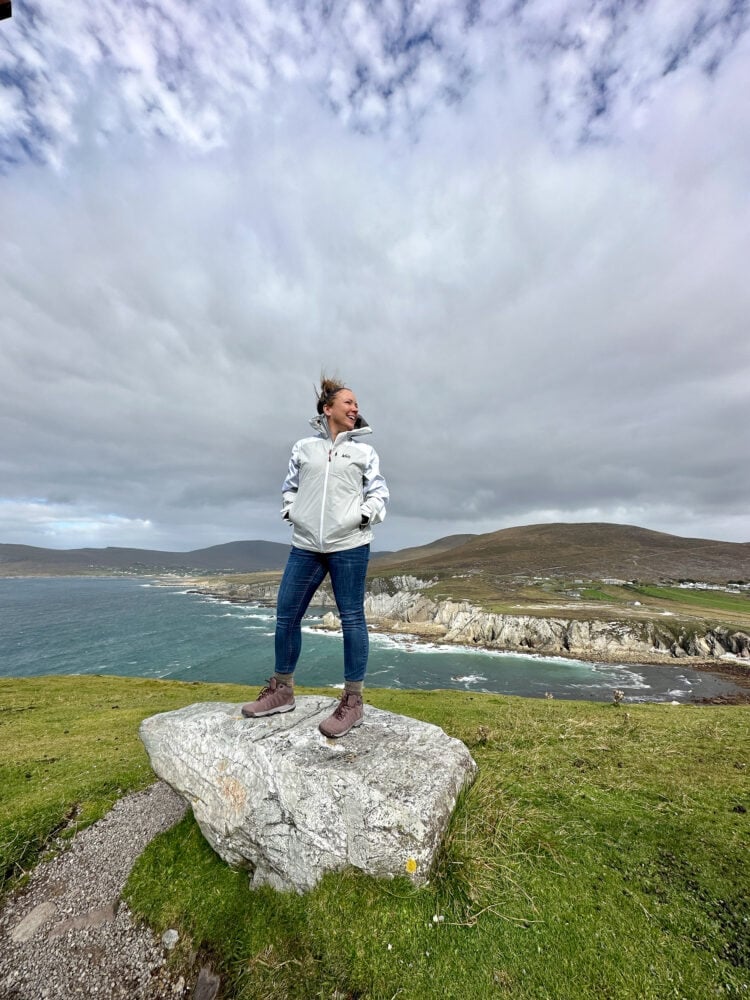 Rachelle on Achill Island, Ireland