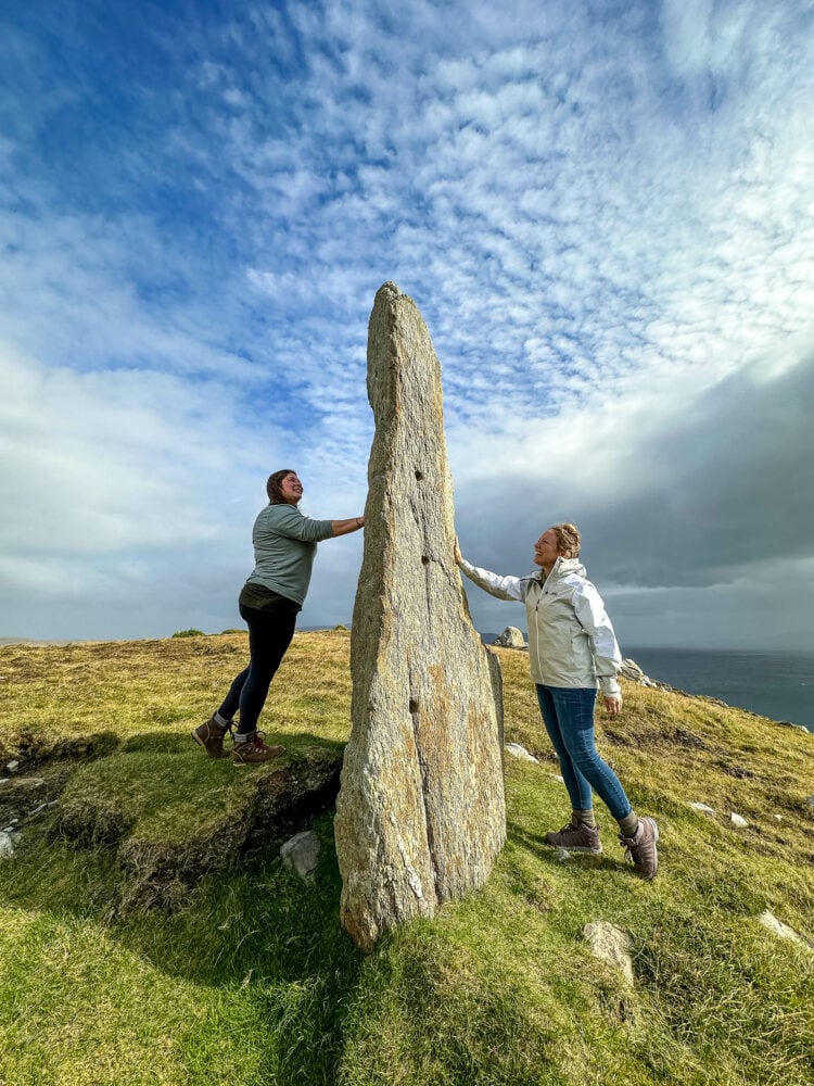 Stone pillar in Achill Island