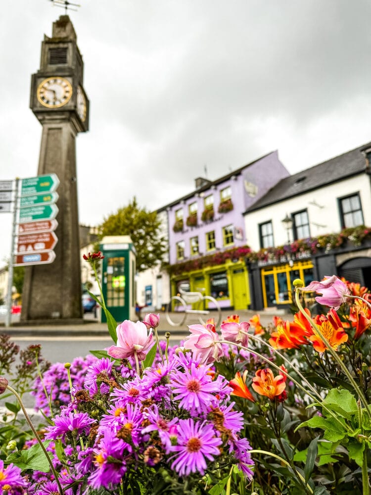 Clock in Westport Ireland