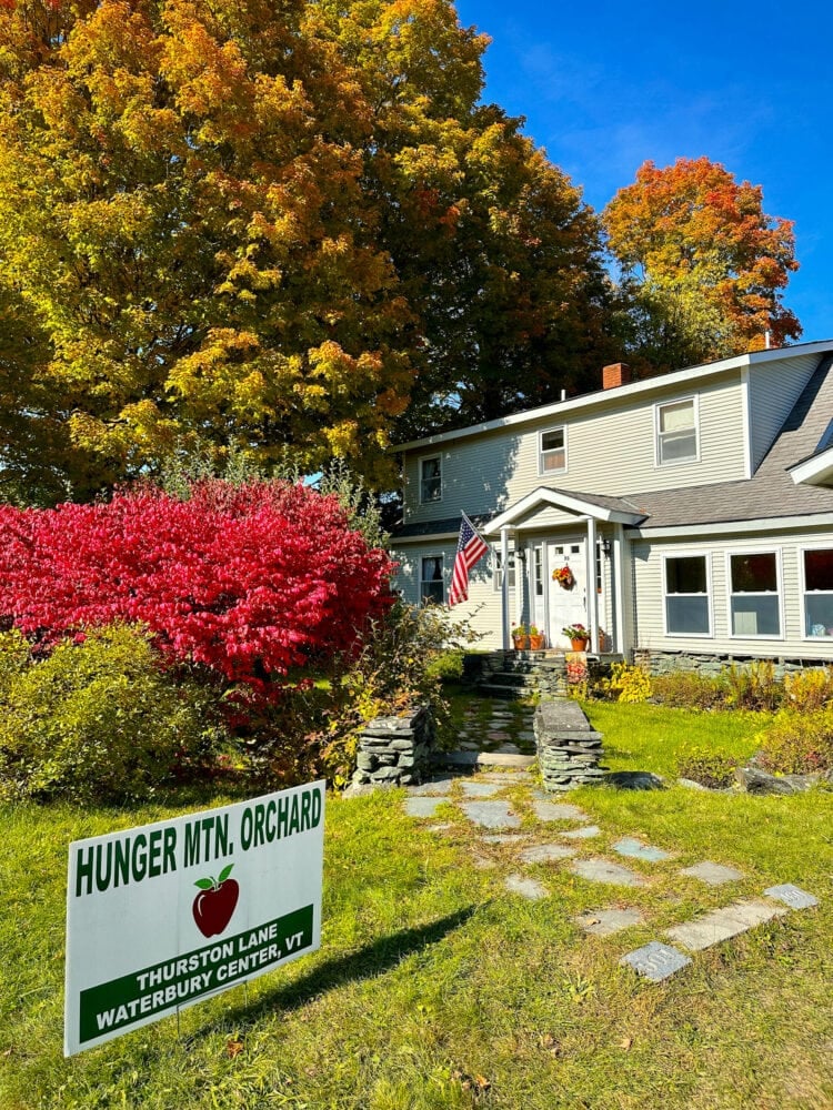 Photo of a house at Hunger Mountain Orchard