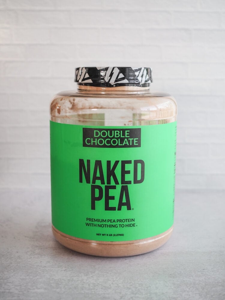 Naked Pea protein powder 5lb jar.
