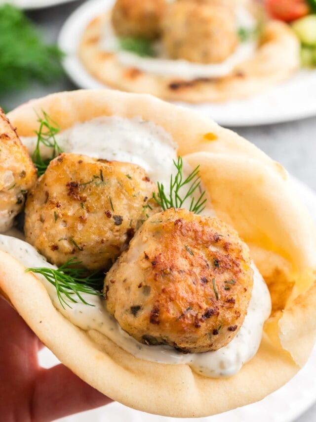 Savory Greek Chicken Meatballs