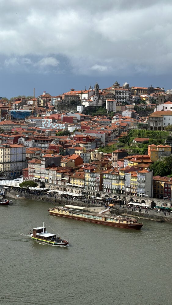 View of Porto from the Gaia side of the river.