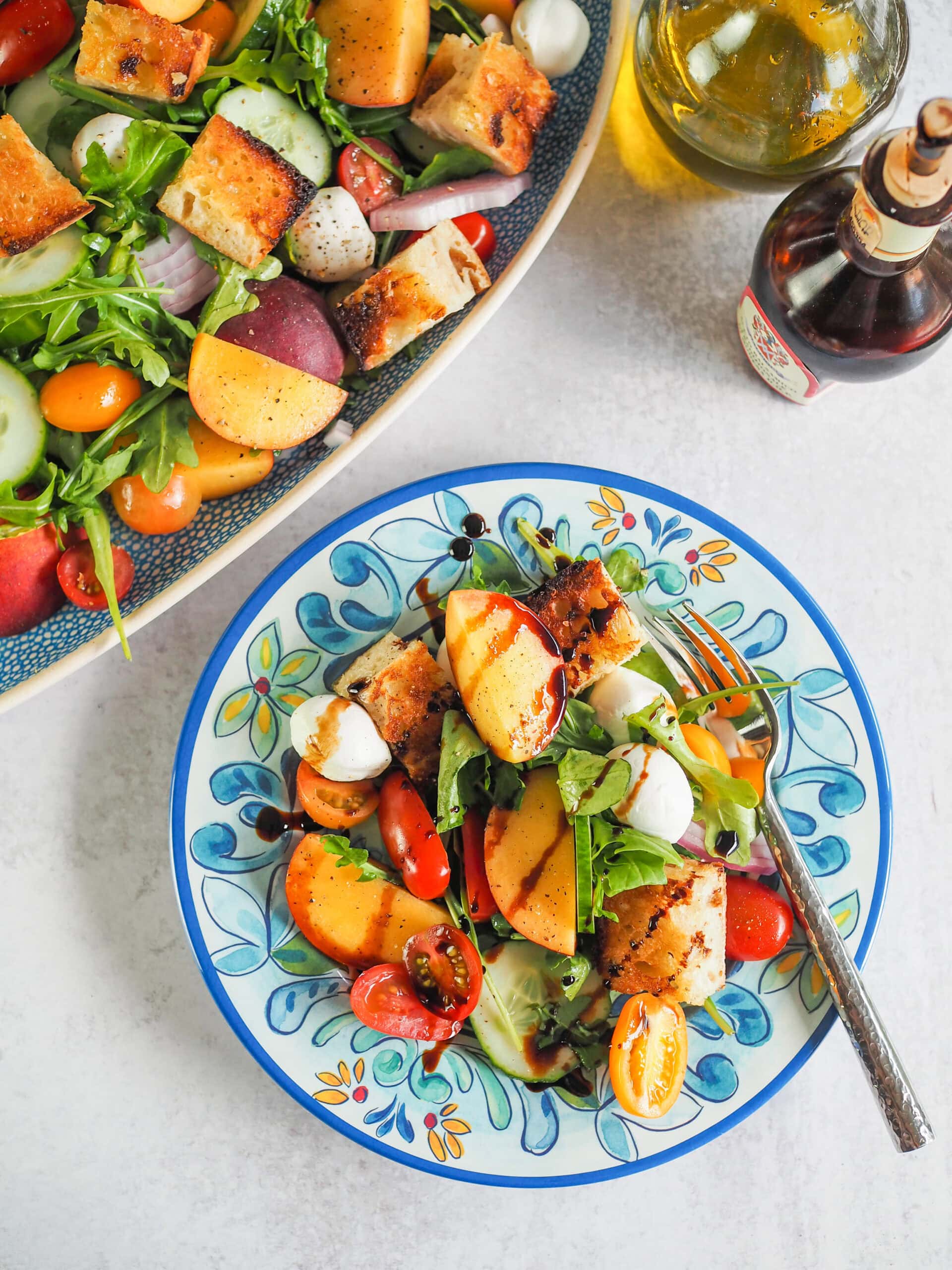 Peach Panzanella Salad – The Travel Bite
