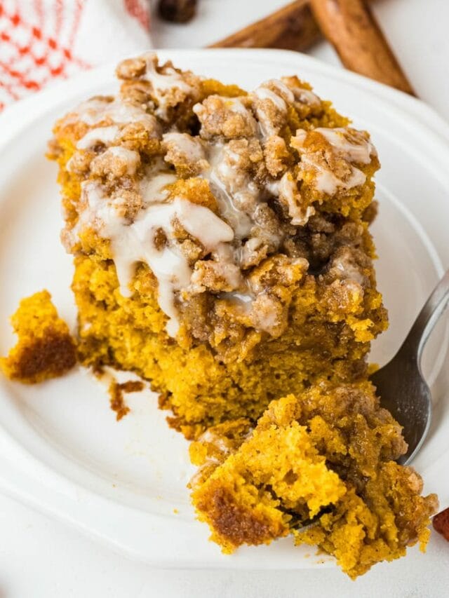 Pumpkin Coffee Cake, Perfect for Fall