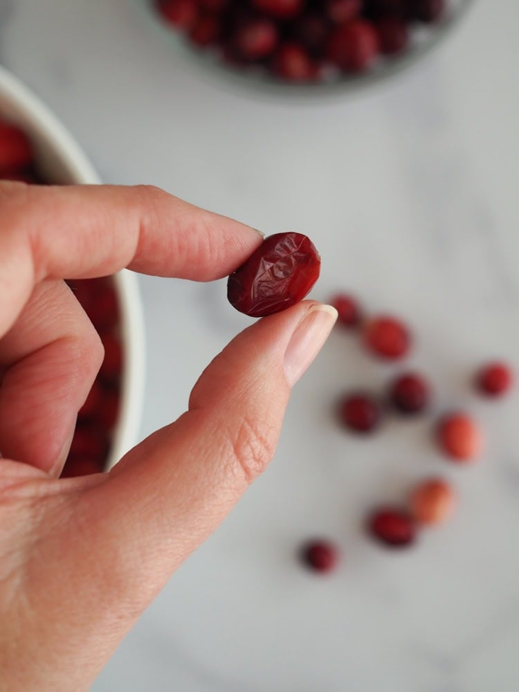 wrinkled cranberry. not good for making sugared cranberries