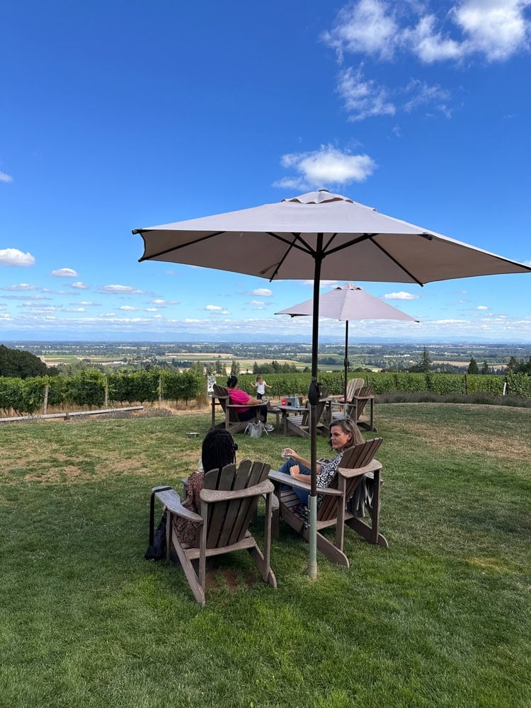 Durant winery view