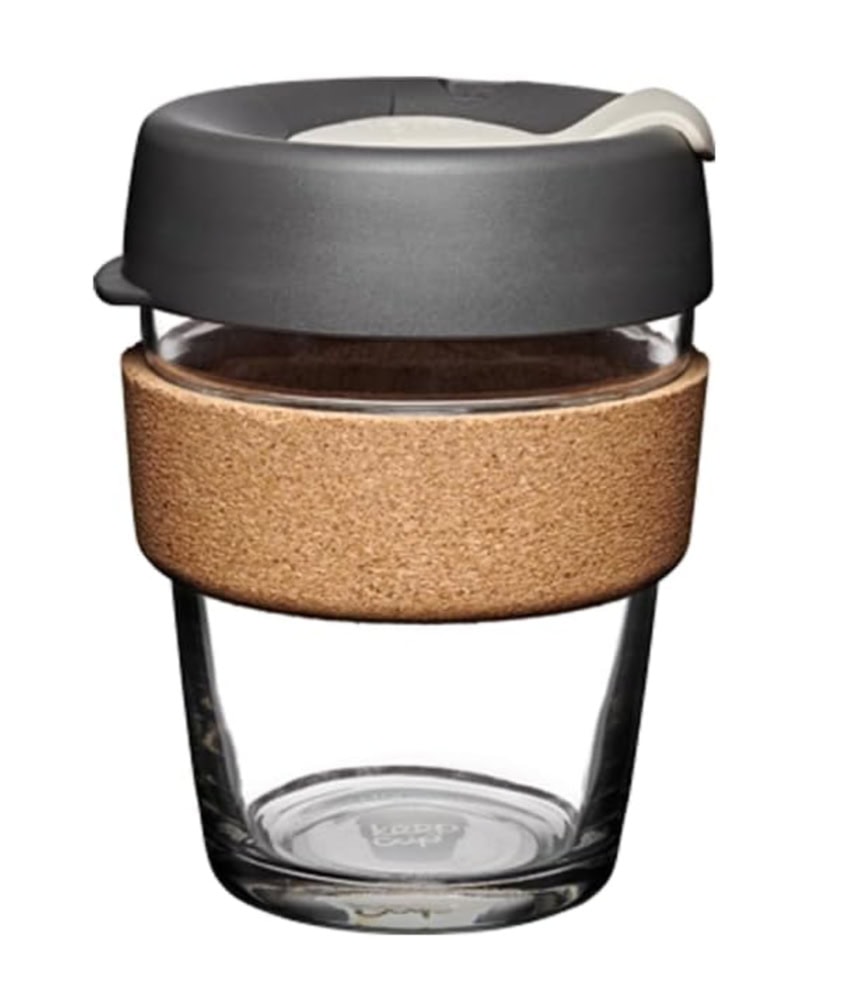 Glass Keepcup with cork sleeve