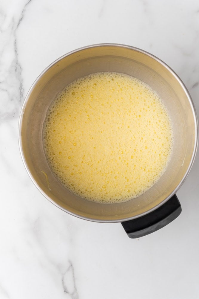 eggs whisked in a bowl