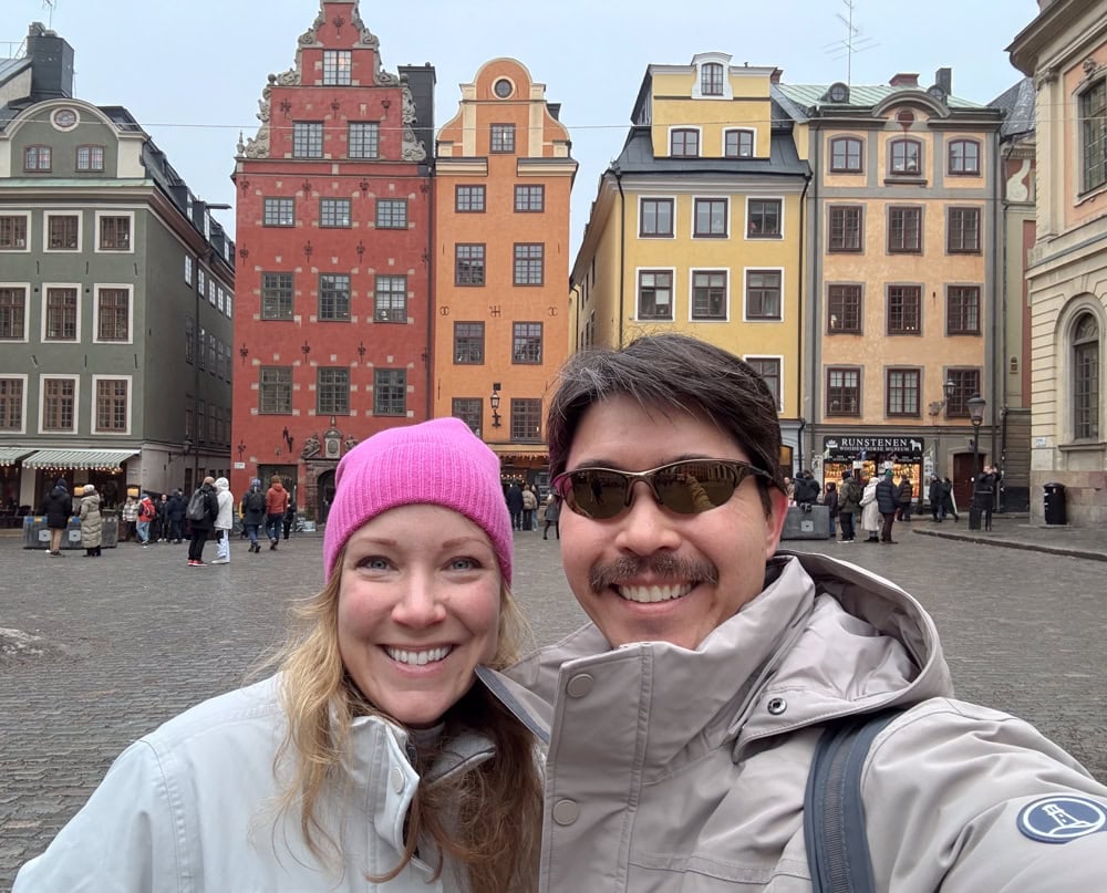 Rachelle and Pete in Stockholm