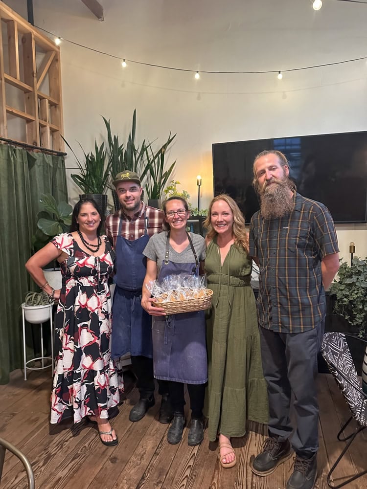 Wine-paired farewell dinner at Mac Market hosted by Alea