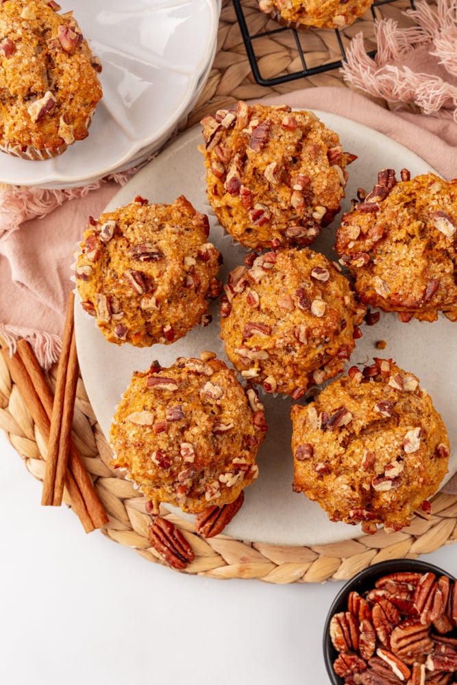 Sweet Potato Muffins with Pecan Topping – The Travel Bite