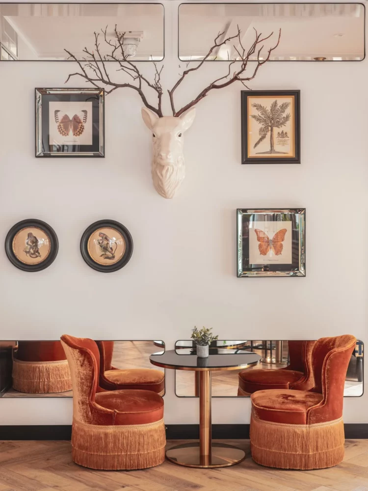 Lobby in the Billie Hotel in Nantes