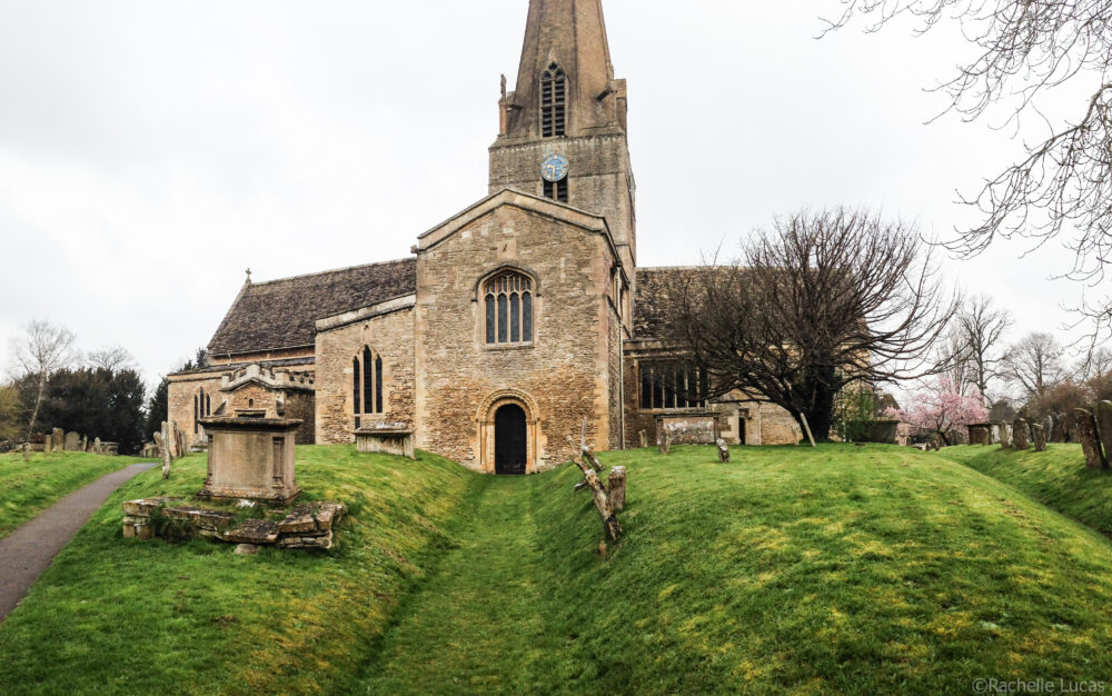 Church in Bampton Village used as a location for the filming of Downton Abby