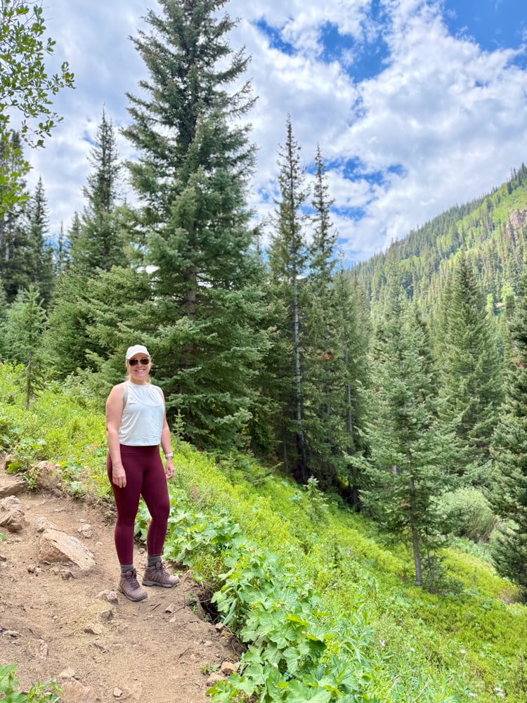Rachelle on a trail in Beaver Creek