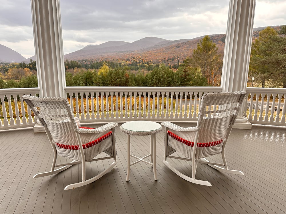 rocking chairs on the porch at the omni