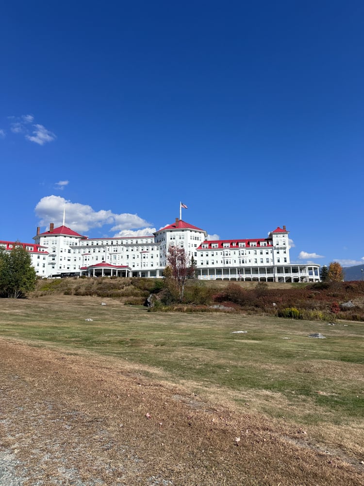 Omni Mount Washington. It's grand, with a red roof and white building