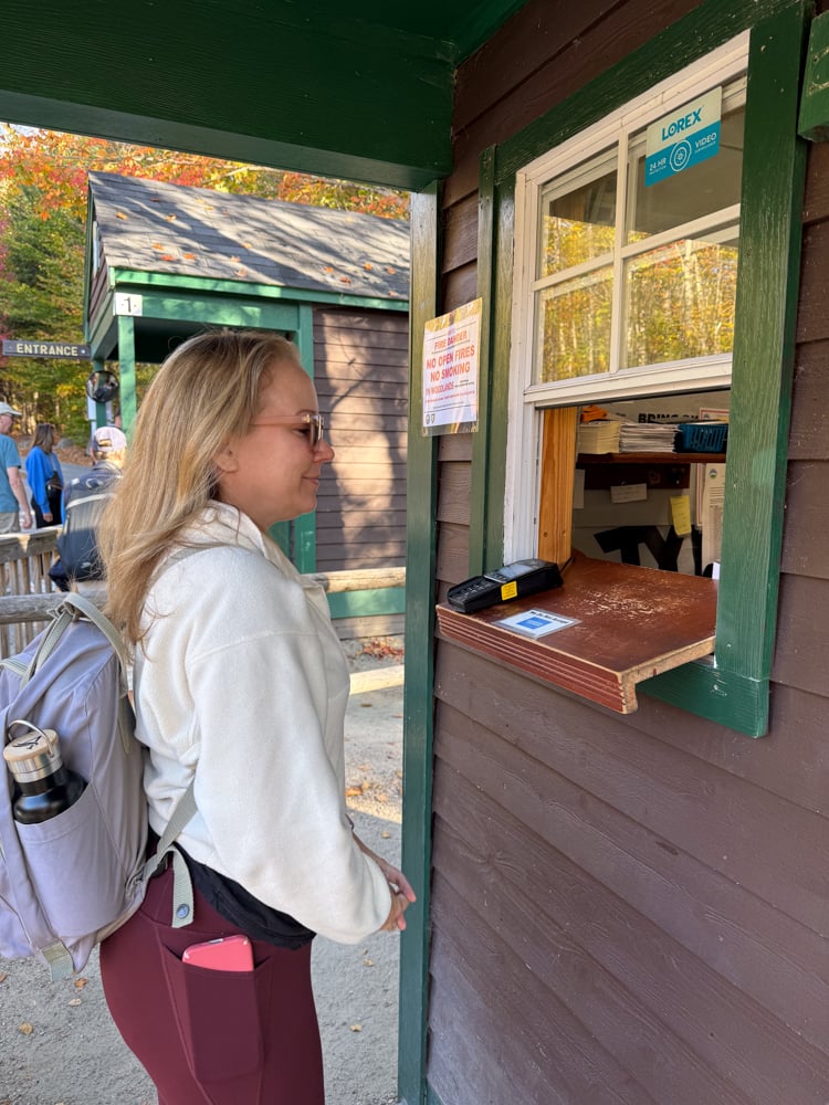 Rachelle checking in with tickets to The Flume