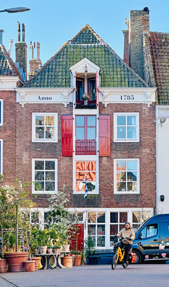 Historic buildings in Middelburg, Netherlands