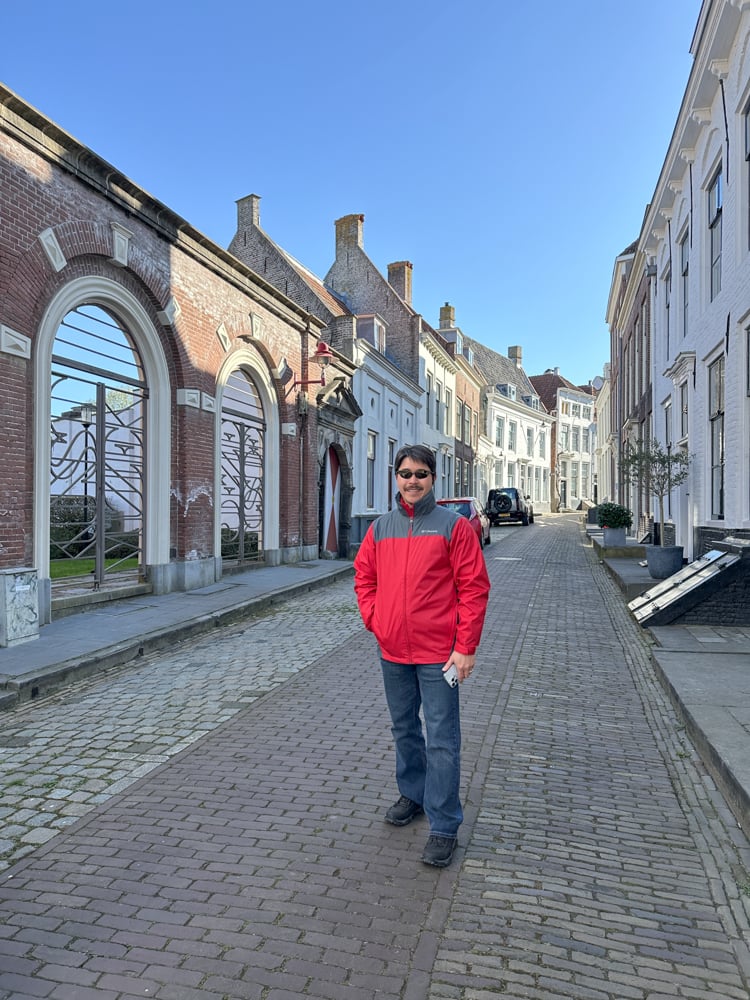Charming street in Middelburg