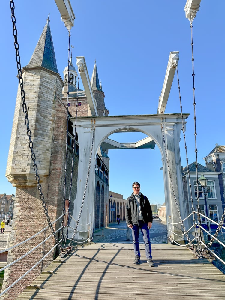 Pete on a bridge in Zierikzee