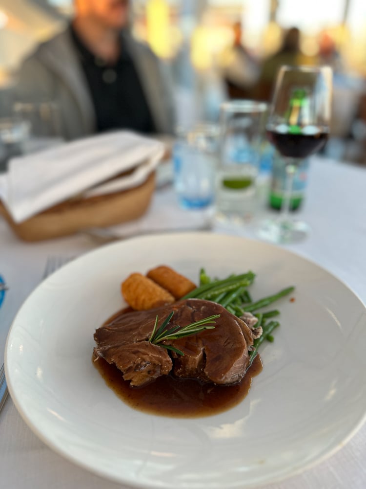 Dinner on board Viking river cruise