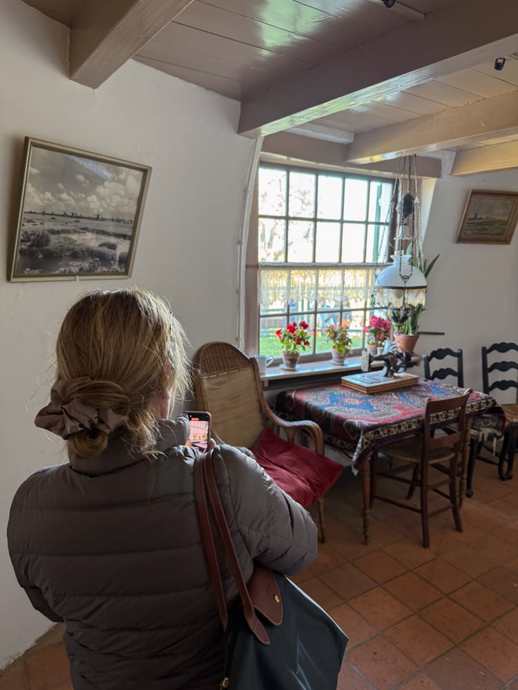 dining room inside a Kinderdijk windmill